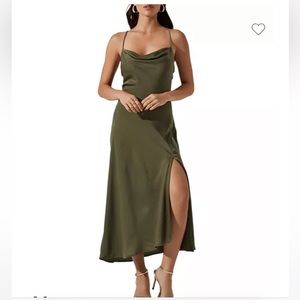 ASTR the Label Strappy Cowl Neck Slip Dress